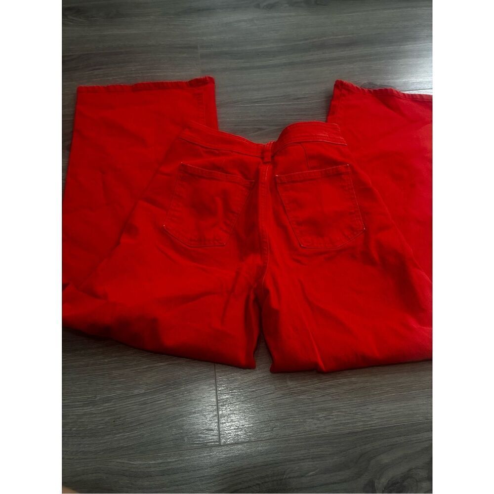 Universal Thread Red High Rise and Wide Leg Jeans - Picture 7 of 10
